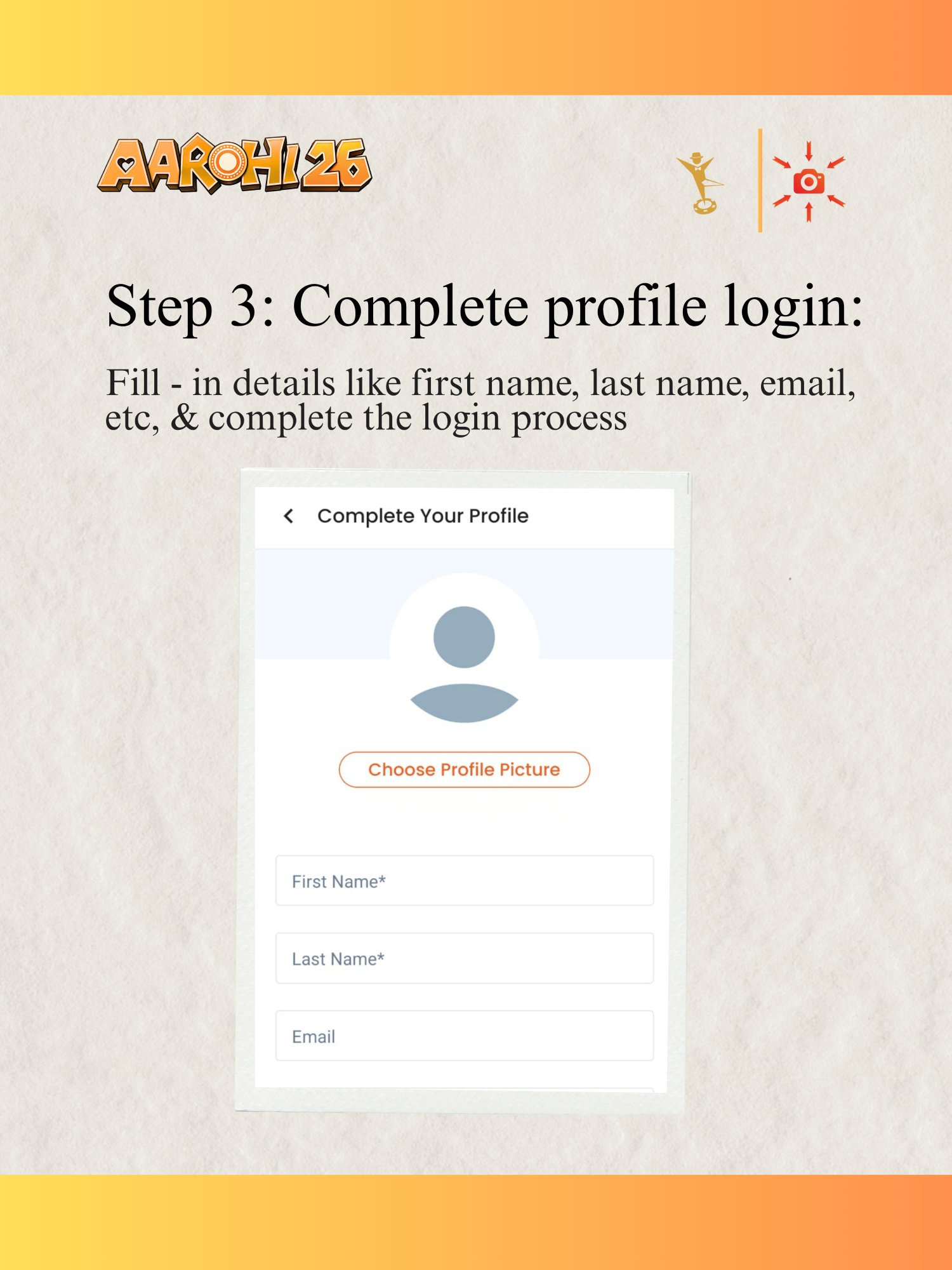 Step 3: Complete Profile