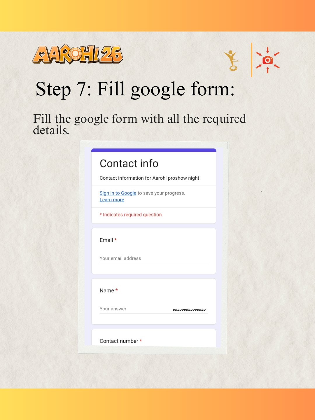 Step 7: Fill Form